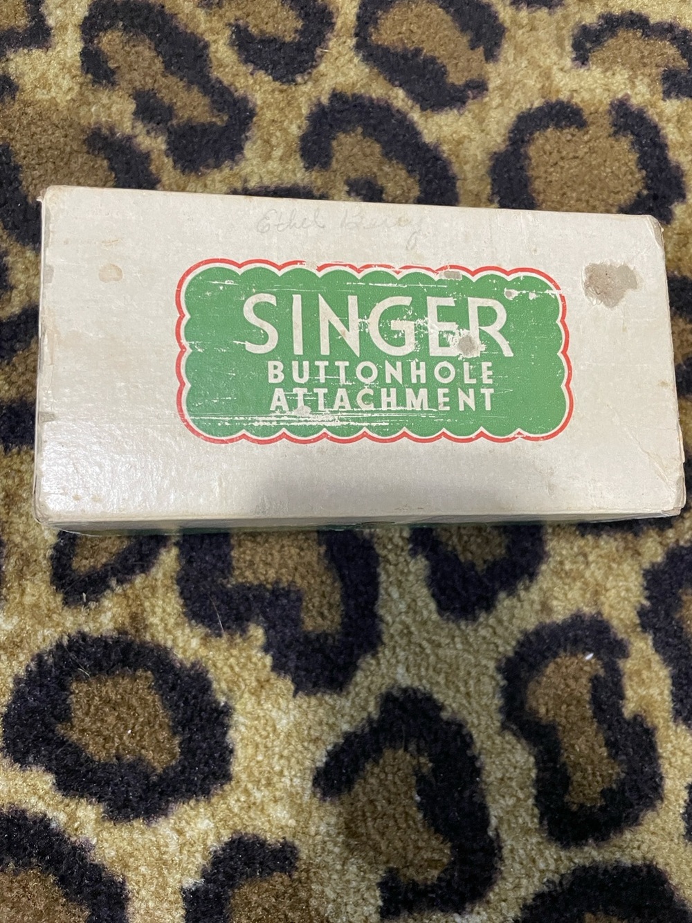 Vintage Singer Buttonhole Attachment No. 121795 w/ Box Instructions & Accessorie